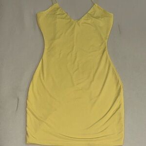 Fashion Nova Yellow Mini Dress